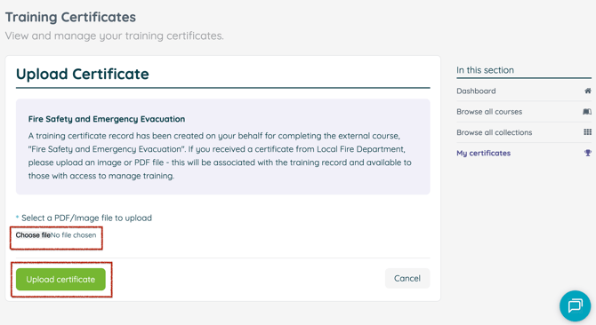 External Certificates 3